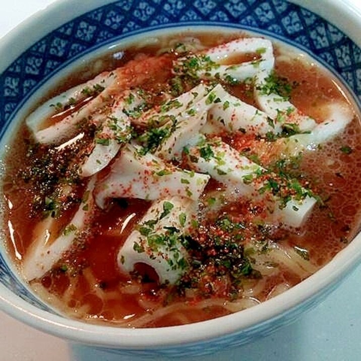 竹輪とエリンギの醬油ラーメン